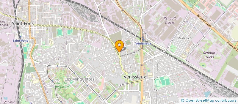 localisation de l'entreprise MONSIEUR ANDRE POTON  VENISSIEUX