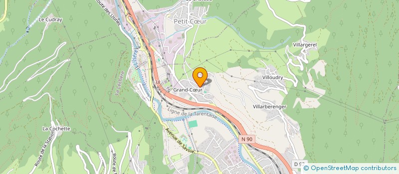 localisation de l'entreprise MONSIEUR ANDRE POUGET  GRAND-AIGUEBLANCHE