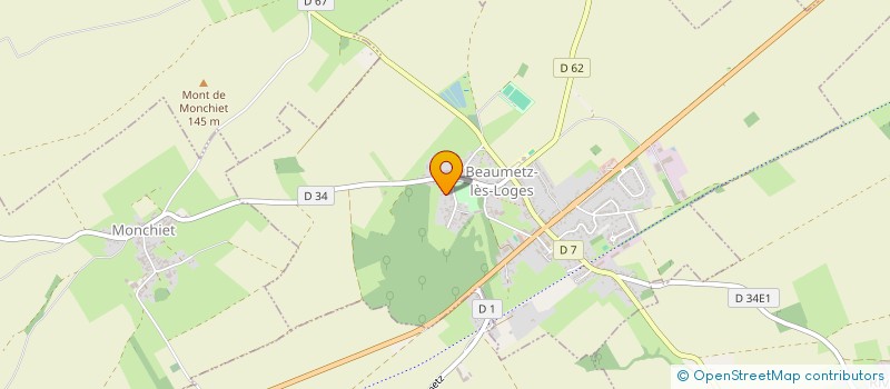 localisation de l'entreprise MONSIEUR ANDRE POUMIER  BAILLEULMONT