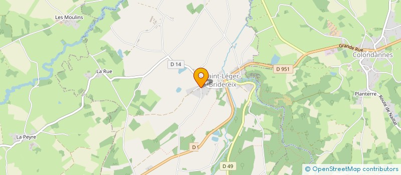 localisation de l'entreprise MONSIEUR ANDRE POURADE  SAINT-LEGER-BRIDEREIX