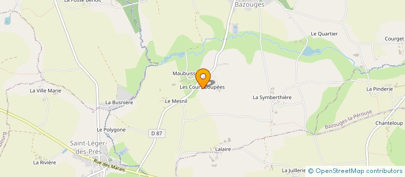 localisation de l'entreprise MONSIEUR ANDRE POUSSIN  NOYAL-SOUS-BAZOUGES