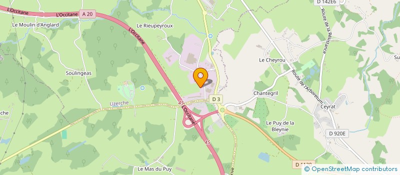 localisation de l'entreprise MONSIEUR ANDRE PRADEAUX  EYBURIE