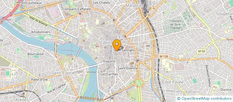 localisation de l'entreprise MONSIEUR ANDRE PRADELLES  TOULOUSE