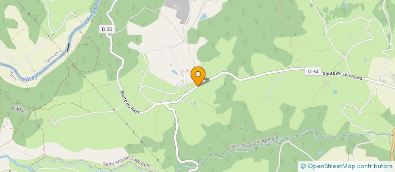 localisation de l'entreprise MONSIEUR ANDRE PRAT  SAINT-MARTIN-LAGUEPIE