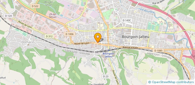 localisation de l'entreprise MONSIEUR ANDRE PRIEUR-DREVON  BOURGOIN-JALLIEU