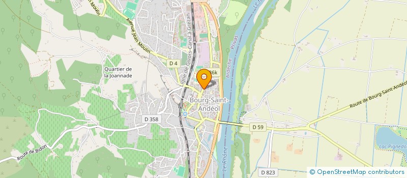 localisation de l'entreprise MONSIEUR ANDRE PRINZIVALLI  BOURG-SAINT-ANDEOL