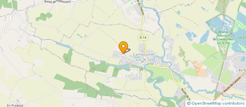 localisation de l'entreprise MONSIEUR ANDRE PRIOU  CAMBOUNET-SUR-LE-SOR