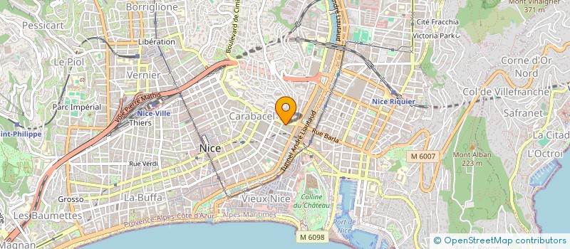 localisation de l'entreprise MONSIEUR ANDRE QUADERI à NICE
