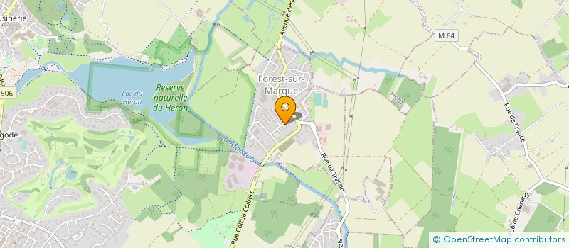 localisation de l'entreprise MONSIEUR ANDRE QUATEREEL  FOREST-SUR-MARQUE