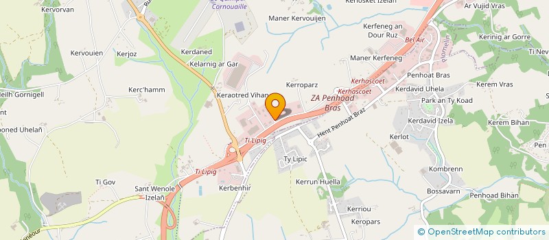 localisation de l'entreprise MONSIEUR ANDRE QUENTEL à PLUGUFFAN