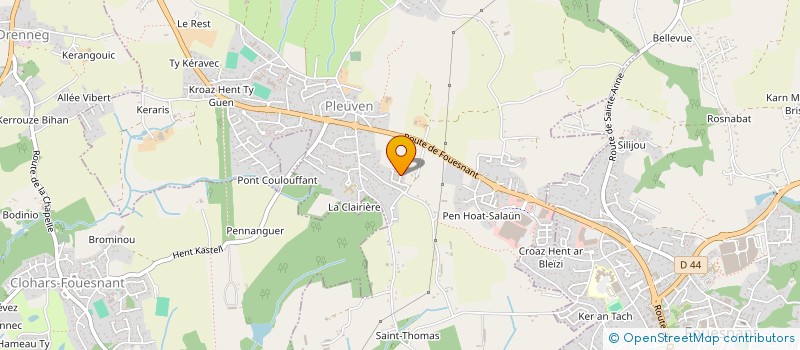 localisation de l'entreprise MONSIEUR ANDRE QUILFEN  PLEUVEN