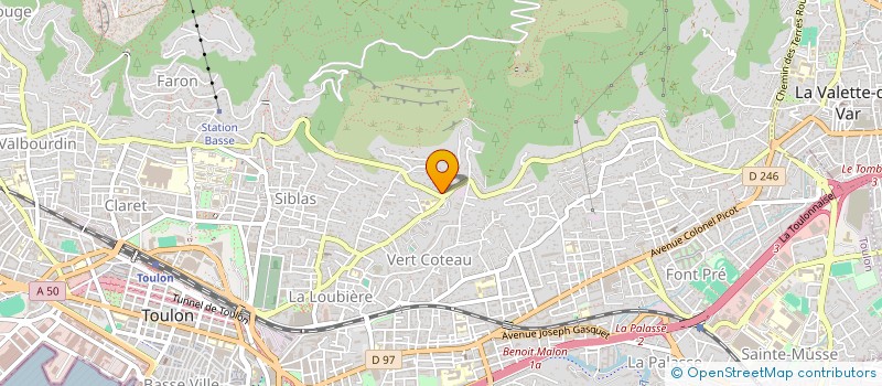 localisation de l'entreprise MONSIEUR ANDRE QUINCI  TOULON