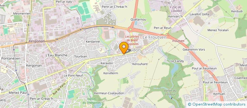 localisation de l'entreprise MONSIEUR ANDRE QUINTIN  GUIPAVAS