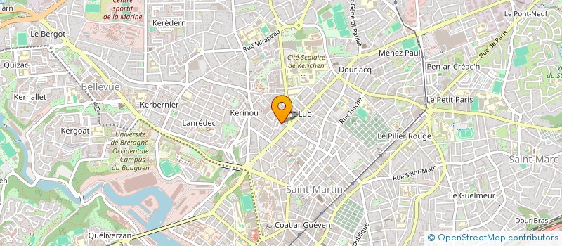 localisation de l'entreprise MONSIEUR ANDRE QUIVIGER  BREST