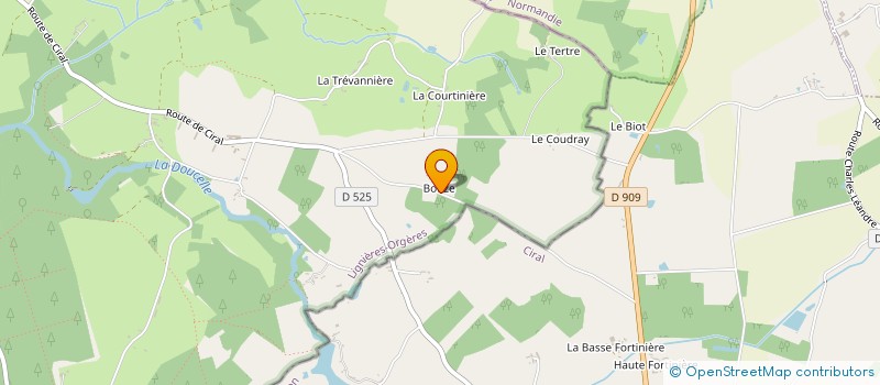 localisation de l'entreprise MONSIEUR ANDRE RADIGUE à LIGNIERES-ORGERES