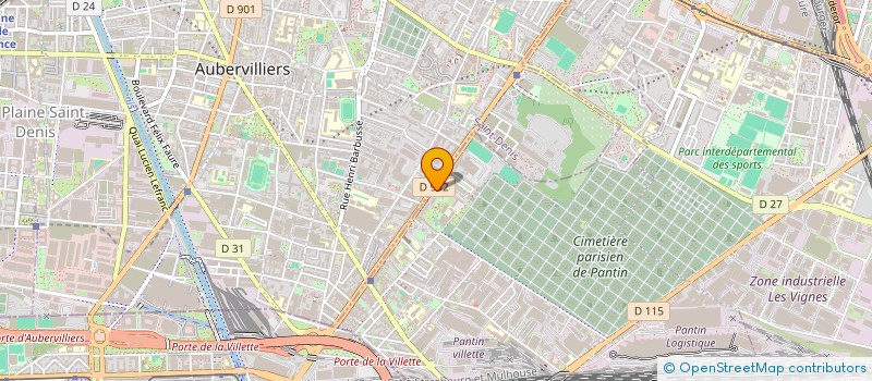 localisation de l'entreprise MONSIEUR ANDRE RADIX à PANTIN