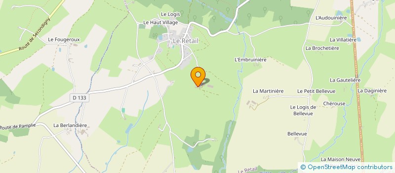 localisation de l'entreprise MONSIEUR ANDRE RAGON  LE RETAIL