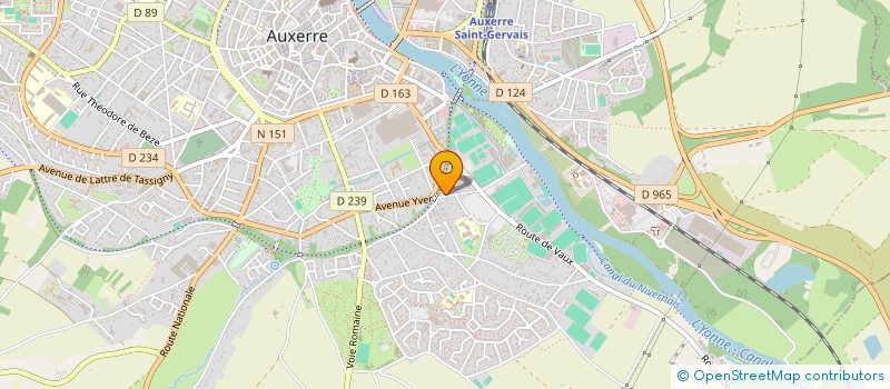 localisation de l'entreprise MONSIEUR ANDRE RALLIARD à AUXERRE