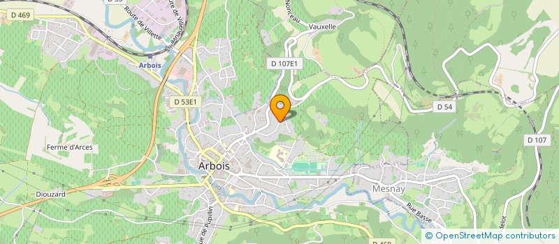 localisation de l'entreprise MONSIEUR ANDRE RAMOUSSE à ARBOIS