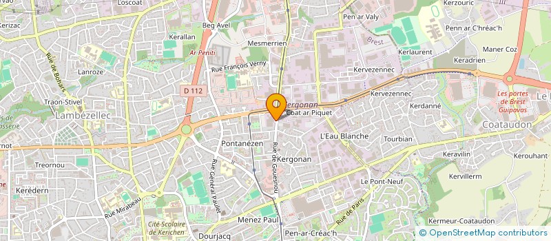 localisation de l'entreprise MONSIEUR ANDRE RAQUINARD à BREST