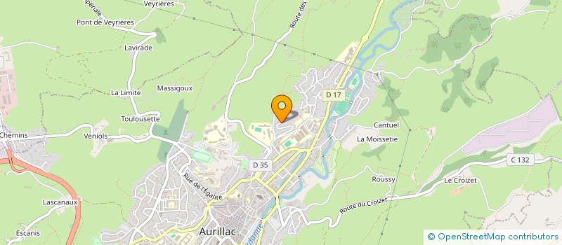 localisation de l'entreprise MONSIEUR ANDRE RATIER à AURILLAC
