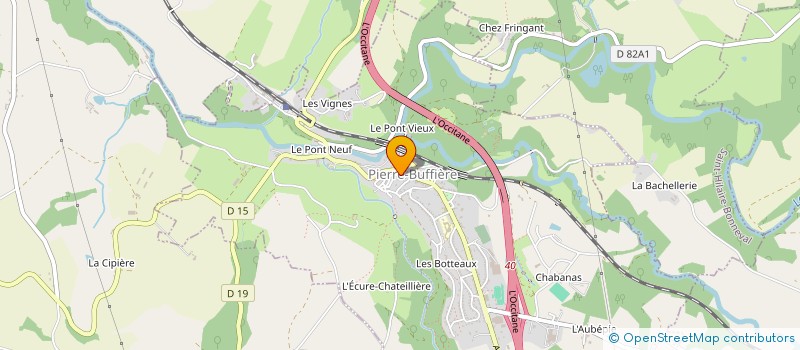 localisation de l'entreprise MONSIEUR ANDRE RAYNAUD à PIERRE-BUFFIERE