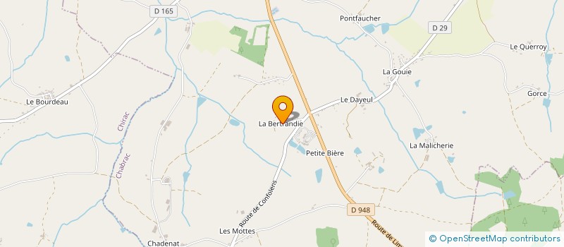 localisation de l'entreprise MONSIEUR ANDRE REBEYROLES à CHABRAC