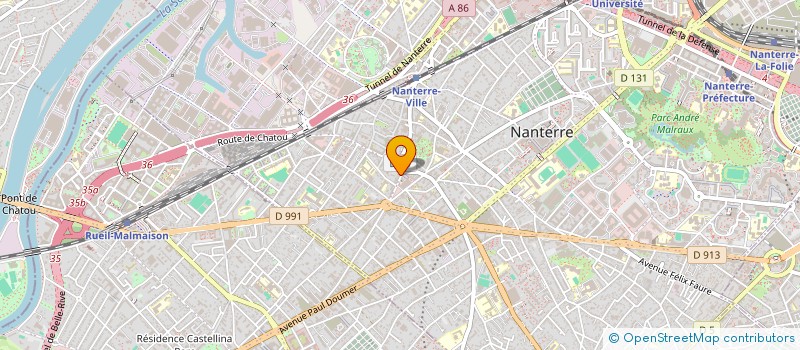 localisation de l'entreprise MONSIEUR ANDRE REGNARD à NANTERRE