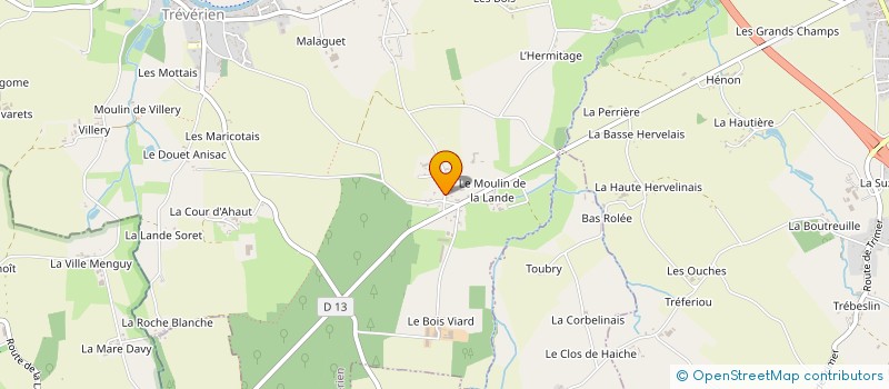 localisation de l'entreprise MONSIEUR ANDRE REHAULT à TREVERIEN