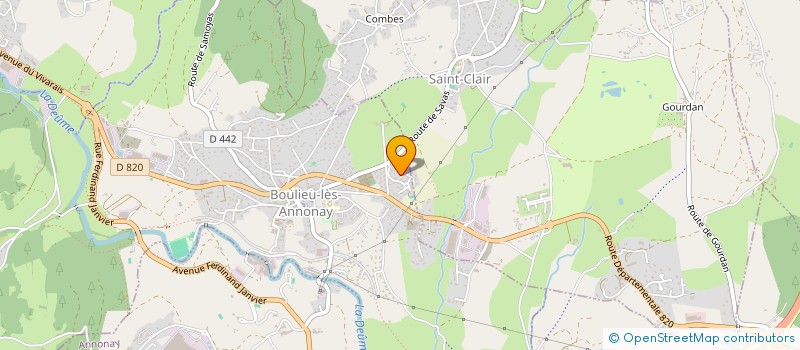 localisation de l'entreprise MONSIEUR ANDRE REISSER  BOULIEU LES ANNONAY