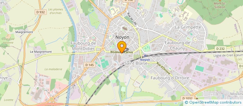 localisation de l'entreprise MONSIEUR ANDRE RENARD  NOYON