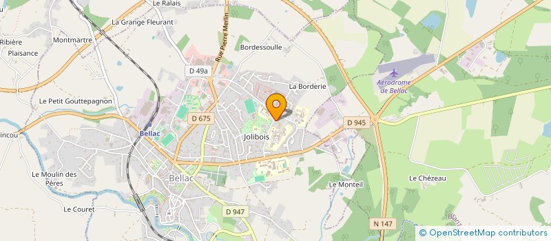 localisation de l'entreprise MONSIEUR ANDRE RENARD  BELLAC