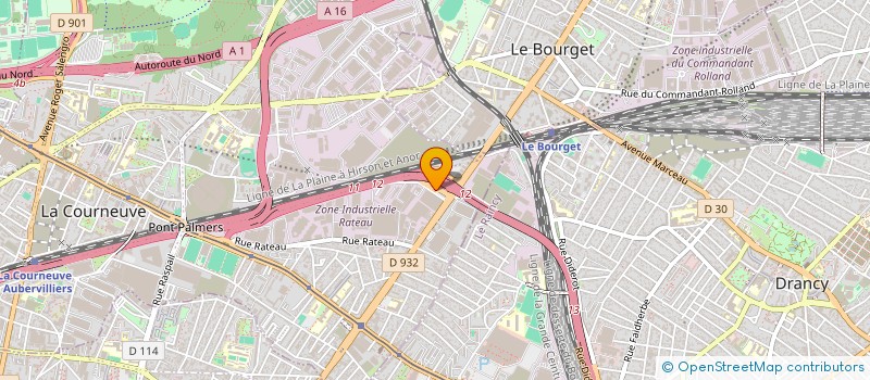 localisation de l'entreprise MONSIEUR ANDRE RENAULT à LA COURNEUVE