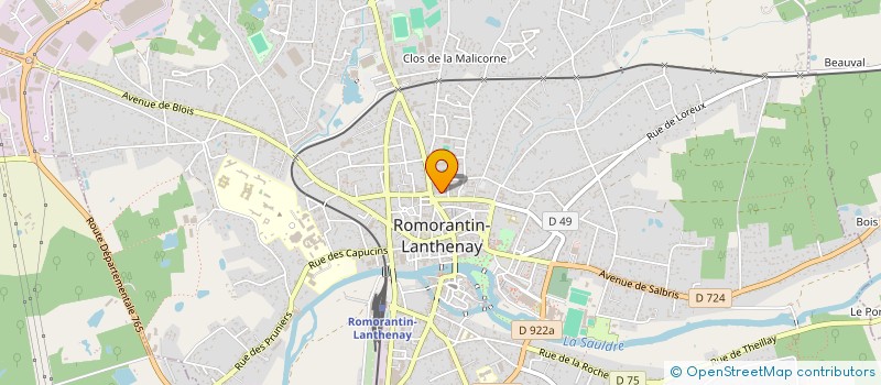 localisation de l'entreprise MONSIEUR ANDRE RENEAU  ROMORANTIN-LANTHENAY