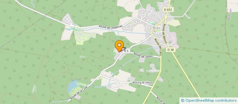 localisation de l'entreprise MONSIEUR ANDRE REUDET  BIAS