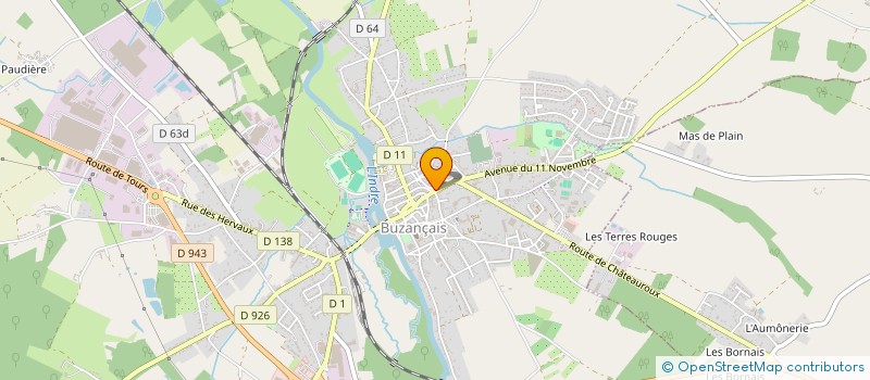 localisation de l'entreprise MONSIEUR ANDRE REVIRON à BUZANCAIS