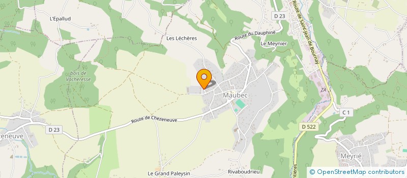 localisation de l'entreprise MONSIEUR ANDRE REVOL  MAUBEC