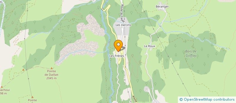 localisation de l'entreprise MONSIEUR ANDRE REY  LES BELLEVILLE