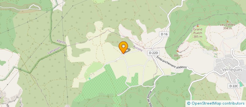 localisation de l'entreprise MONSIEUR ANDRE REYNAUD  AURONS