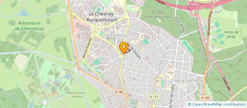 localisation de l'entreprise MONSIEUR ANDRE RICQ  LE CHESNAY-ROCQUENCOURT