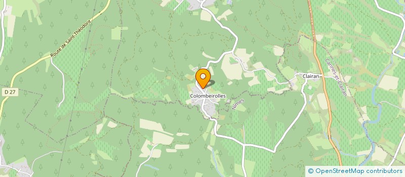 localisation de l'entreprise MONSIEUR ANDRE RIGAL  SAINT-THEODORIT