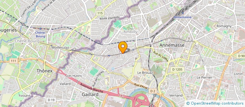 localisation de l'entreprise MONSIEUR ANDRE RIGODIAT  AMBILLY