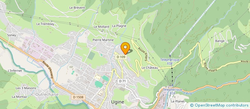 localisation de l'entreprise MONSIEUR ANDRE RIMBOUD  UGINE