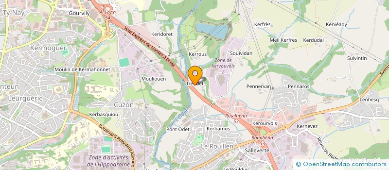 localisation de l'entreprise MONSIEUR ANDRE RIOU  ERGUE GABERIC