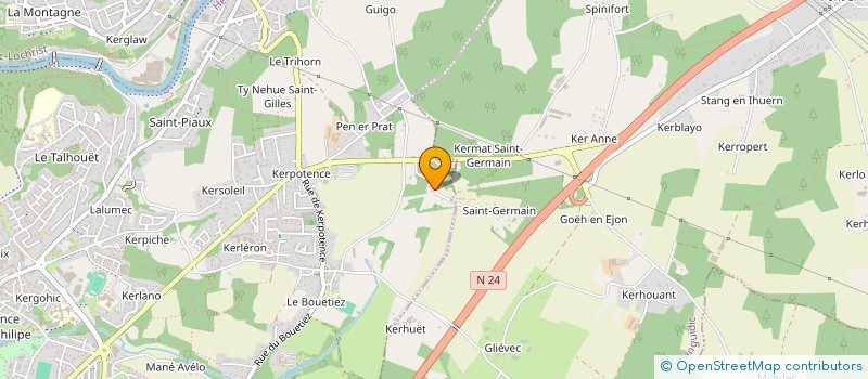 localisation de l'entreprise MONSIEUR ANDRE RIVALAN  HENNEBONT