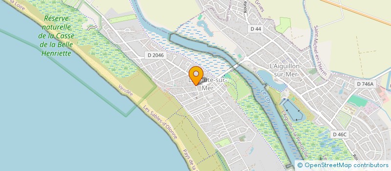 localisation de l'entreprise MONSIEUR ANDRE RIVALLAND  L'AIGUILLON-LA-PRESQU'ILE