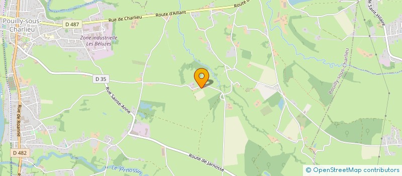 localisation de l'entreprise MONSIEUR ANDRE RIVET  POUILLY-SOUS-CHARLIEU