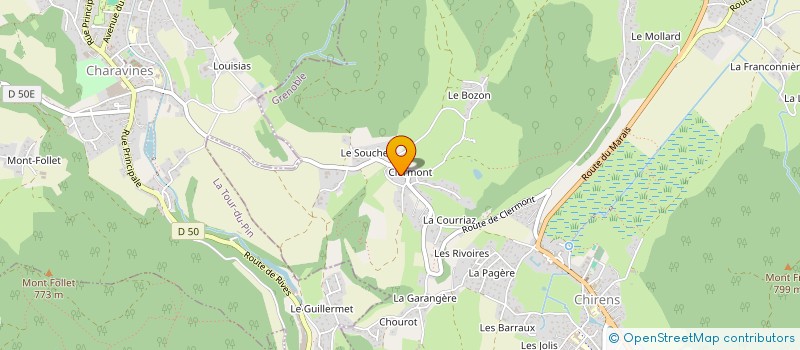 localisation de l'entreprise MONSIEUR ANDRE RIVIERE  CHIRENS