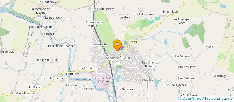 localisation de l'entreprise MONSIEUR ANDRE ROBERT  MONTREUIL-SUR-ILLE