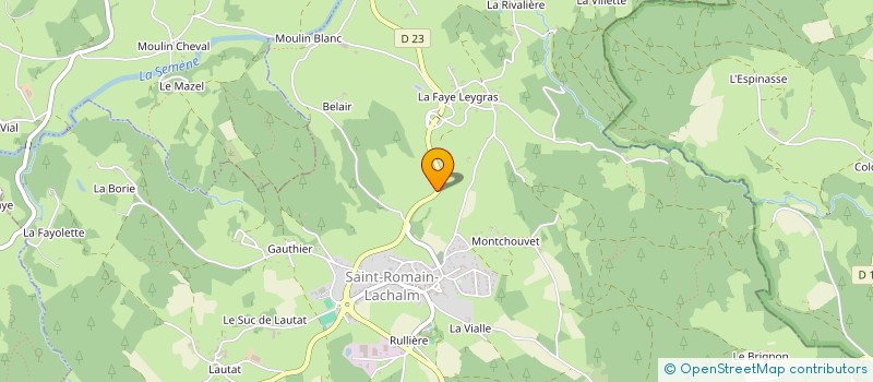 localisation de l'entreprise MONSIEUR ANDRE ROBIN  SAINT-ROMAIN-LACHALM